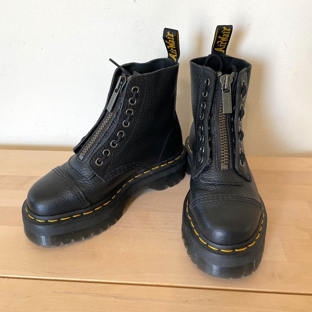 Dr. Martens Sinclair Milled Nappa Leather Platform Boots | Size 5